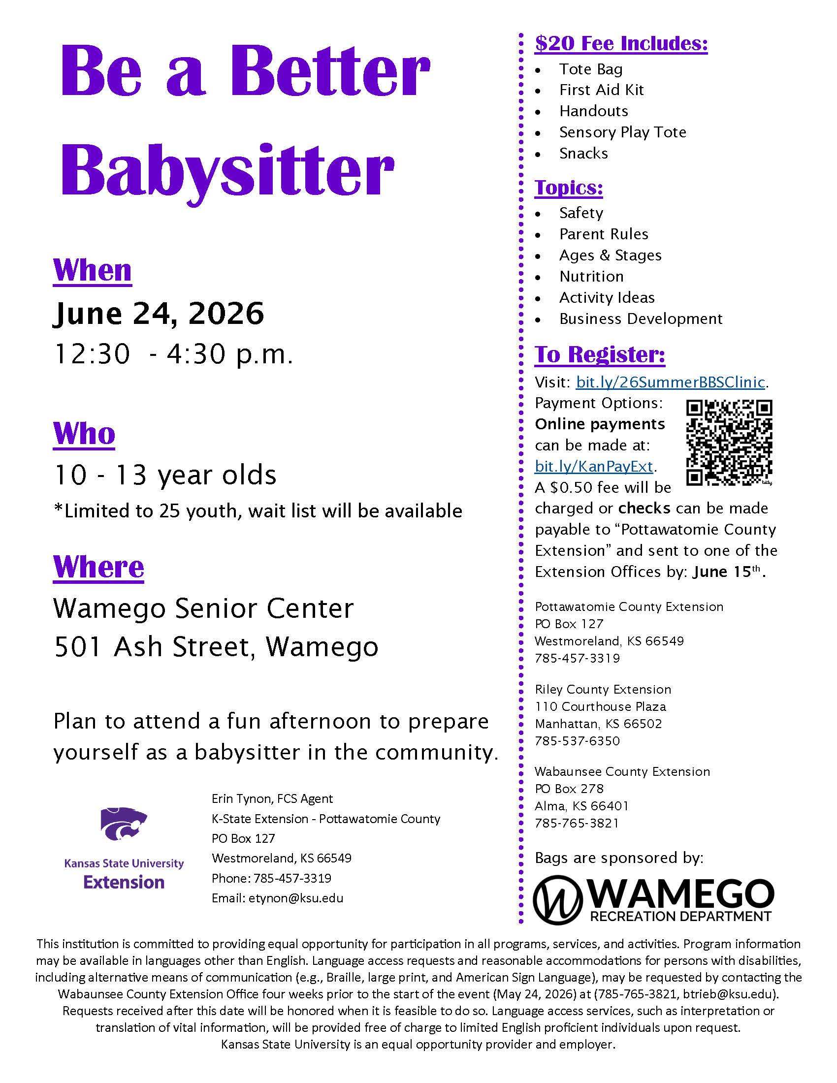 Babysitting Clinic